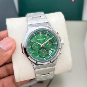 First Copy Casio G-Shock Full Metal Steel Chronograph Watch Emerald Green Dial