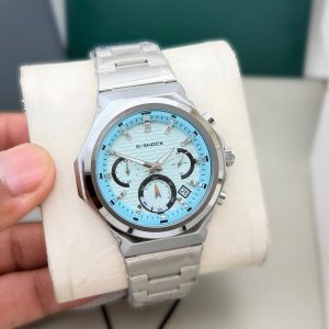 First Copy Casio G-Shock Full Metal Steel Chronograph Watch Tiffany Blue Dial