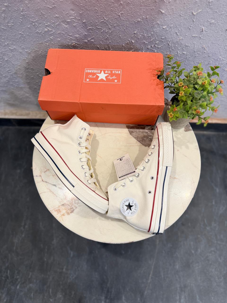 First Copy Converse Chuck 70 Mid-Top Shoes in Optical White