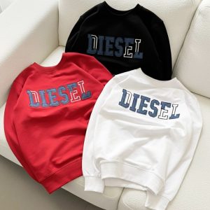 First Copy Diesel Premium Winter Warm Sweatshirt in Black