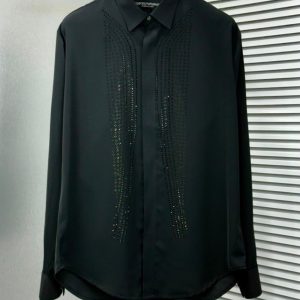 First Copy Emporio Armani Premium Imported Korean Fabric Shirt in Black