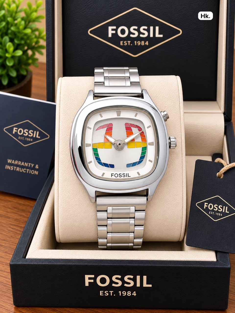 First Copy Fossil Minimalist Digital Hybrid Watch in All Black