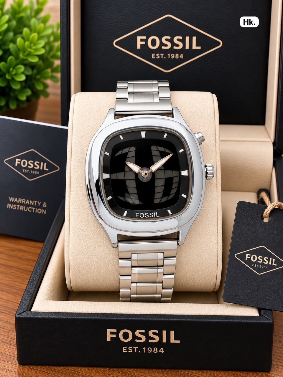 First Copy Fossil Minimalist Digital Hybrid Watch in All Black