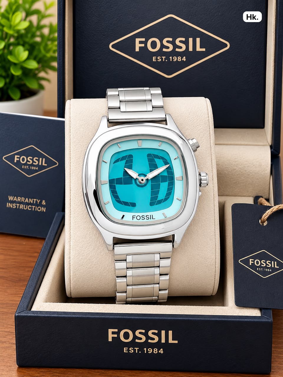First Copy Fossil Minimalist Digital Hybrid Watch in All Black
