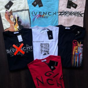 First Copy Givenchy Rainbow Signature T-Shirt Sky Blue