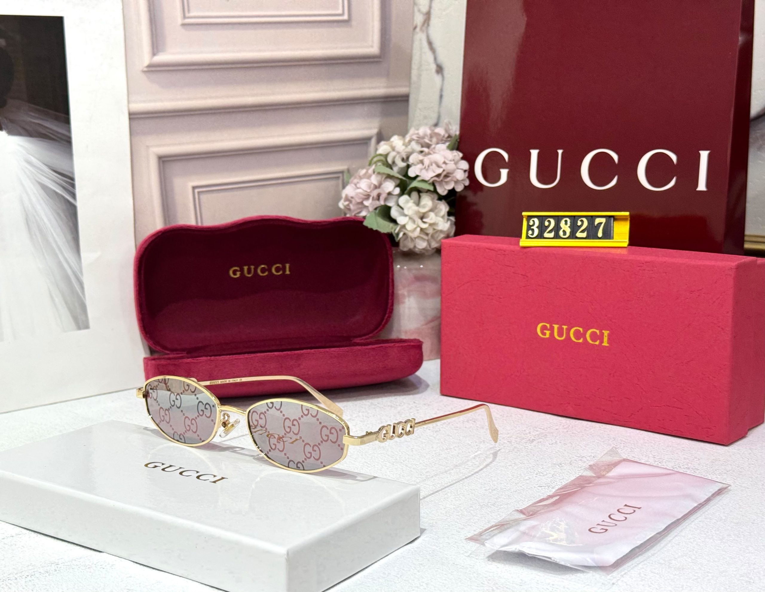 First Copy Gucci Cat Eye UV Protected Sunglasses for Women