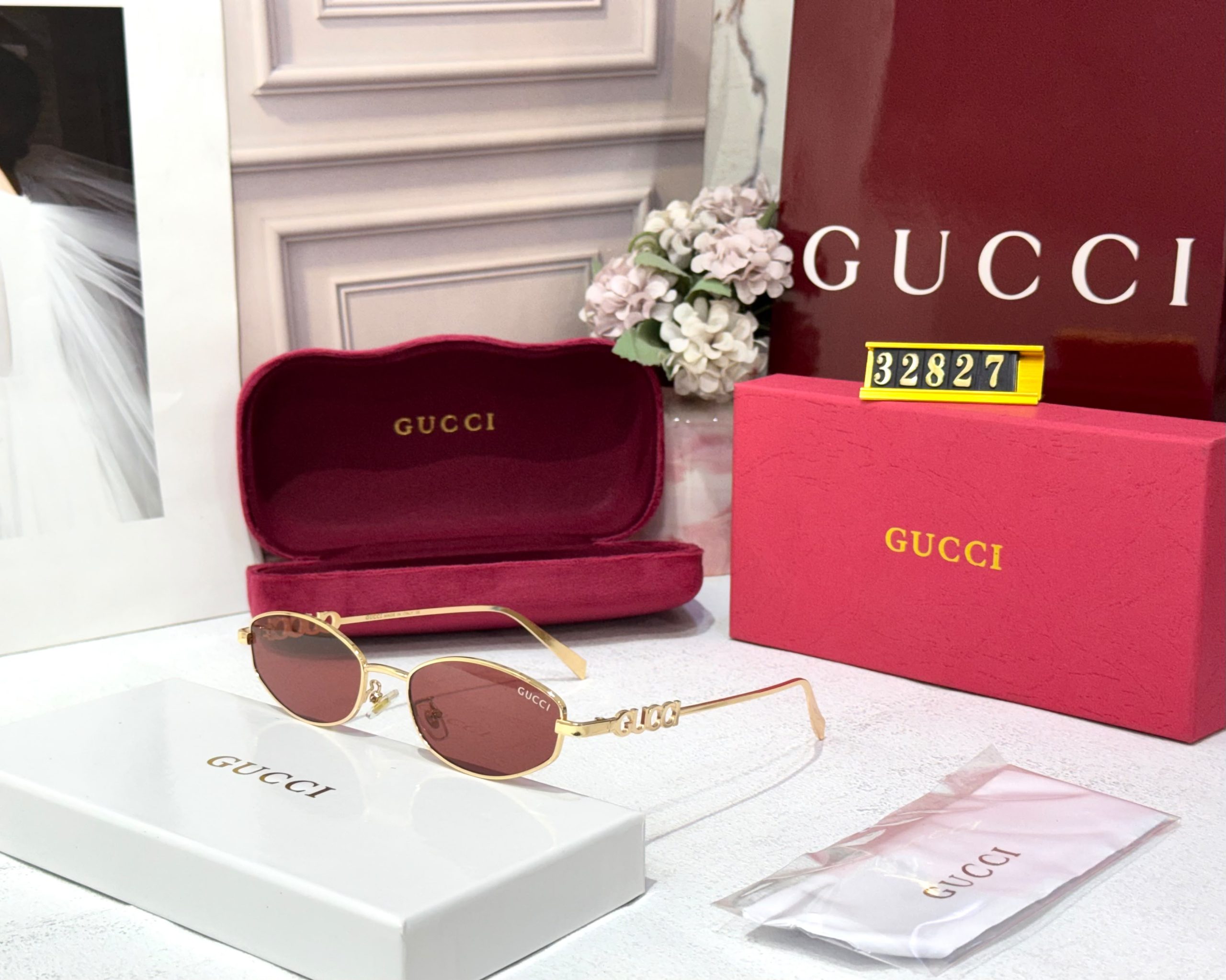 First Copy Gucci Cat Eye UV Protected Sunglasses for Women