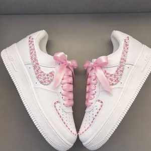 First Copy Nike Air Force 1 07 Customized Pastel Sneakers for Women