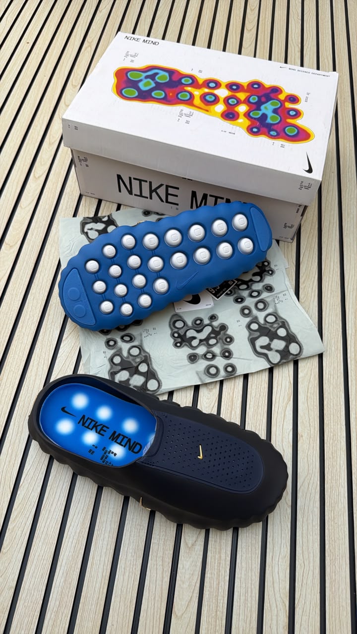 First Copy Nike Mind 001 Mules Slippers in Light Bone