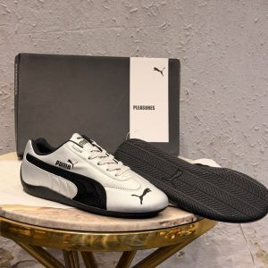 First Copy Puma x Pleasures Speedcat OG Driving Sneakers Metallic Silver Side