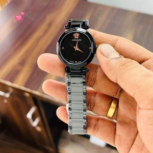 First Copy Rado True Square Ceramic Quartz Watch in High-Gloss Black
