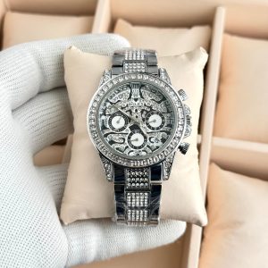 First Copy Rolex Daytona Tiger Eye Dial Gold Chronograph Watch