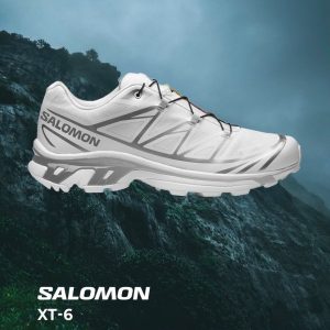 First Copy Salomon XT-6 Lab Goretex Trail Shoes in White Silver