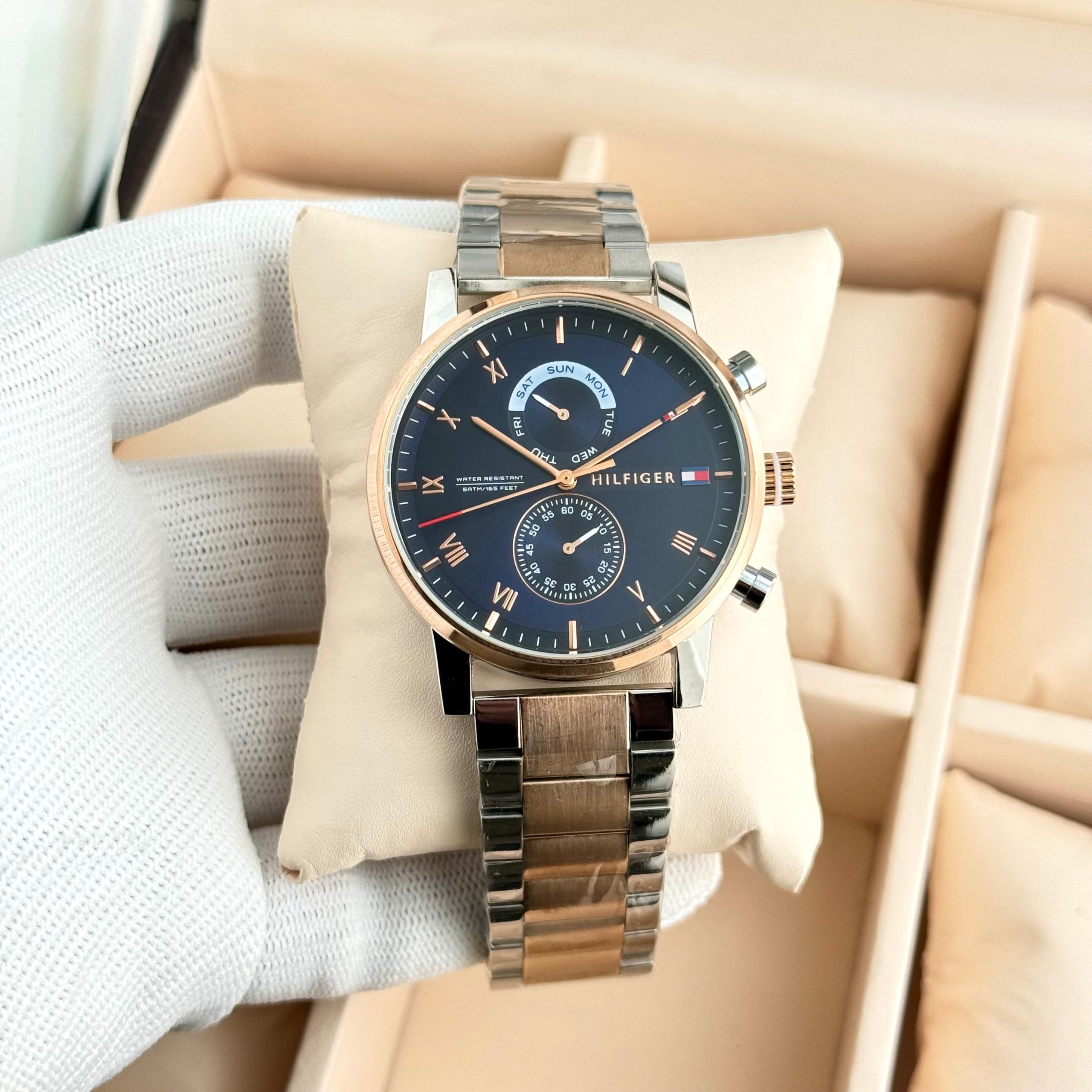 First Copy Tissot Chemin Des Tourelles Chronograph Watch in Stainless Steel
