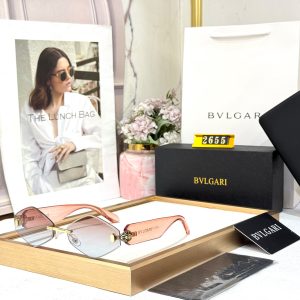 First Copy Bvlgari Sunglasses Peach Pink Gradient Front