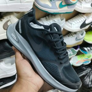 First Copy Nike Guide 10 Running Sneakers Triple Black Side View
