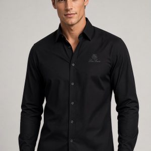 First Copy Loro Piana Shirt Jet Black Model