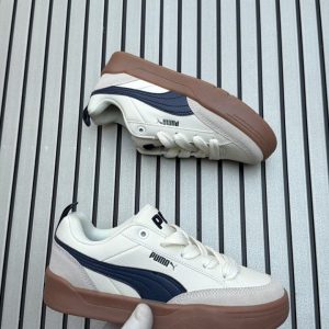 First Copy Puma Park Lifestyle White Pink Pair View