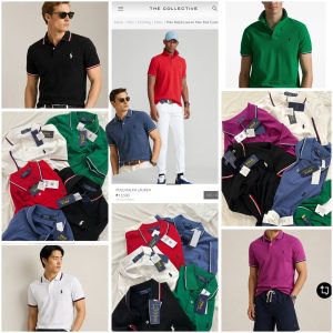 First Copy Ralph Lauren Lycra Polo Navy Blue Front View