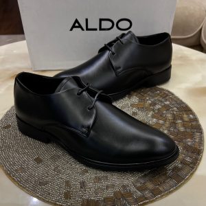 First Copy ALDO Derby Formal Shoes Black Pair View