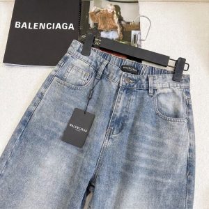 First Copy Balenciaga Jeans Dark Wash Front View