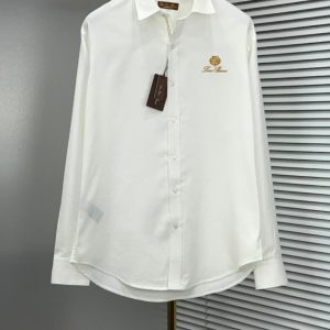 First Copy Ⓡ🅢 Loro Piana Import Shirts Loro Piana Original Collection Shirts Combines Style And Comfort, Making It Perfect For Leisurely, Relaxing Days. Made From Very Cotton Lycra, It Features Long Sleeves, Brand Logo And A Classic Collar.