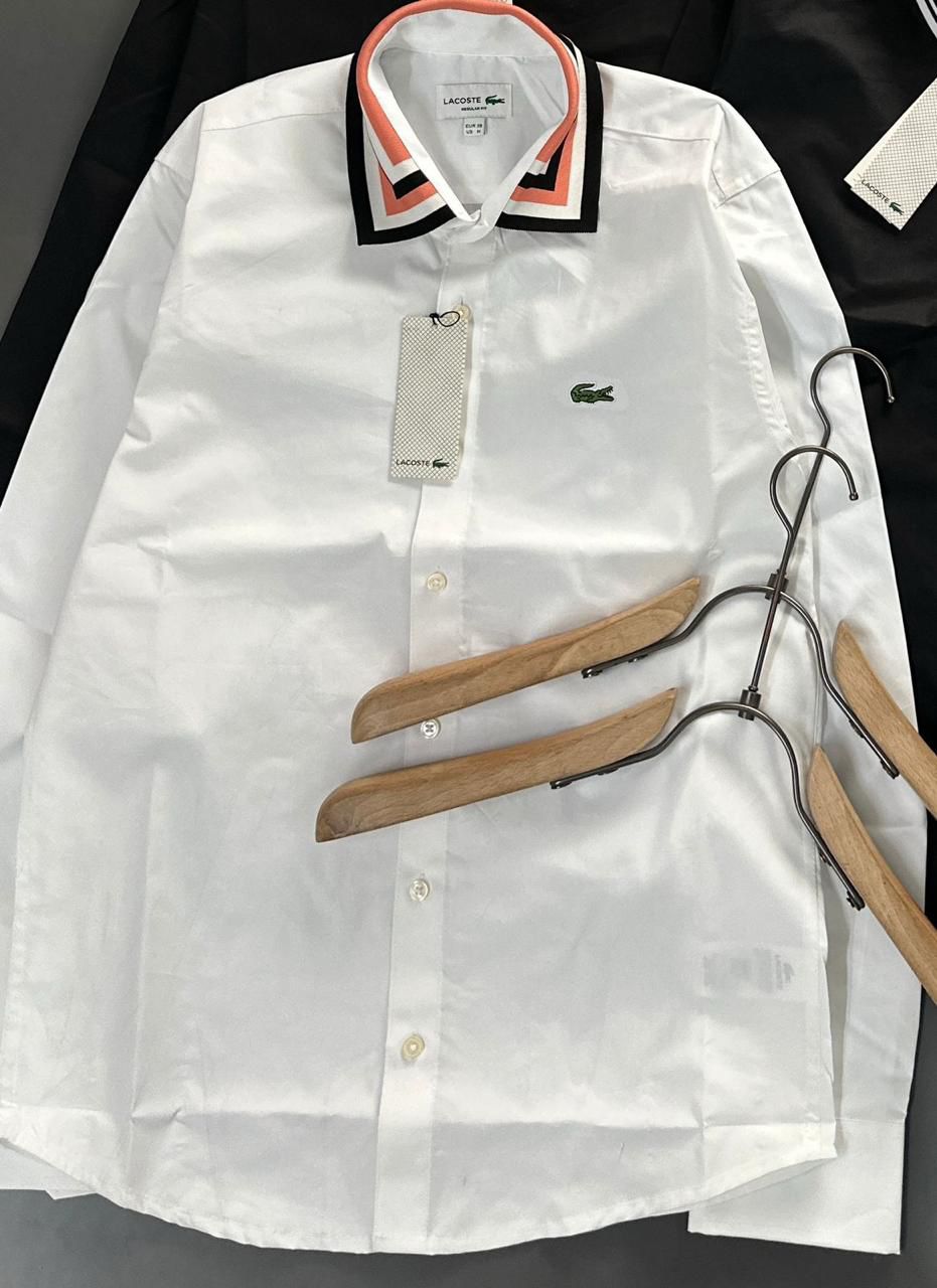 First Copy βοΈβπ
’ Lacoste Original Latest Shirt This Lacoste Shirt Combines Style And Comfort, Making It Perfect For Leisurely, Relaxing Days. Made From Cotton , It Features Full Sleeves .