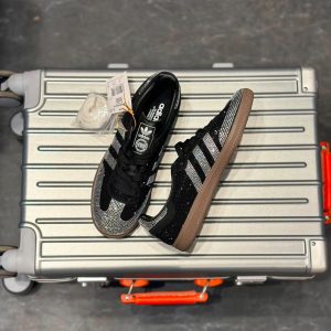 First Copy Adidas Sambas Black Silver Rhinestones