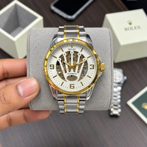 First Copy Rolex Automatic Skeleton Gold Edition Luxury Watch