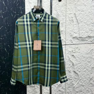 First Copy Burberry Check Cotton Lycra Shirts Burberry Collection Shirts