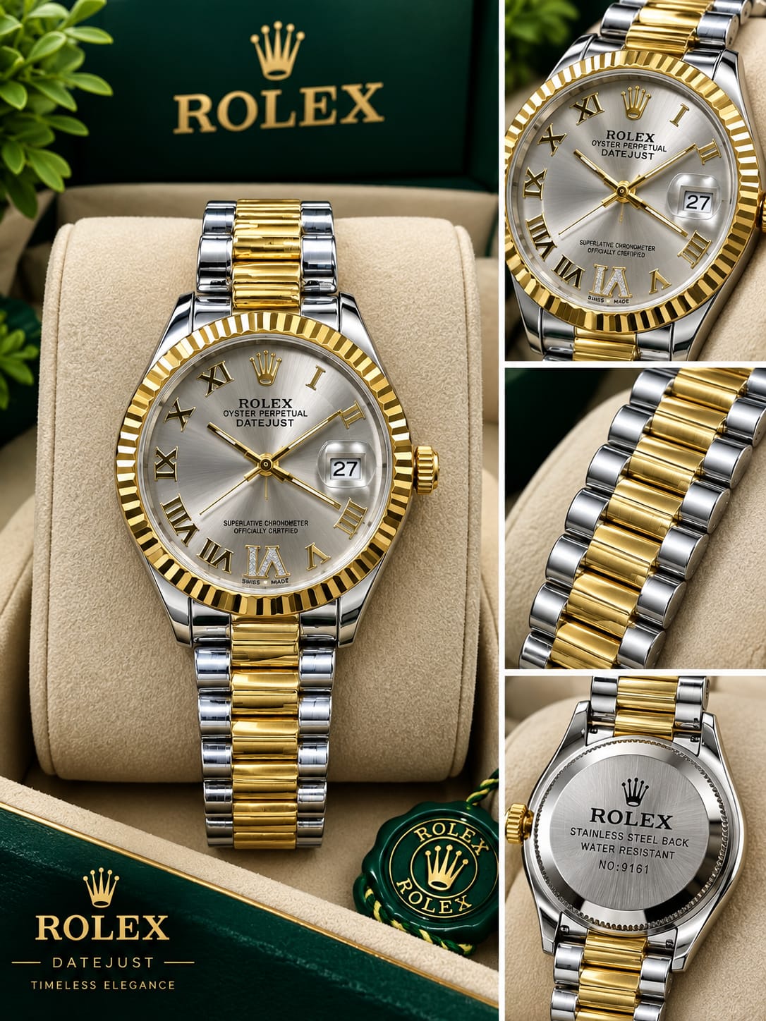 First Copy Rolex Ladies Watch Date Working 630/-