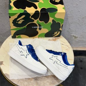 First Copy A Bathing Ape Bape Sta Os White Blue