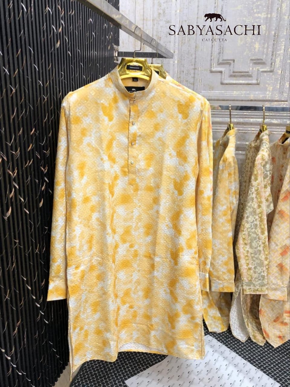 First Copy Yellow For Festival Functions Sabyasachi Mens Kurta With