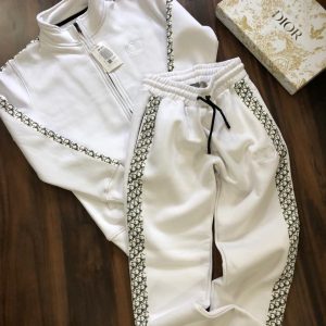 First Copy Dior Zipper Tracksuit 100 Cotton Fleece (3-Thread) 400