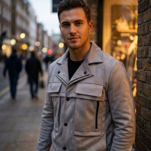 First Copy Louis Vuitton Fabric Suede Jacket Suede Fabric With