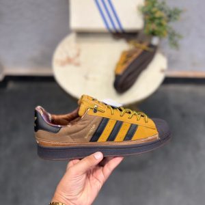 First Copy Adidas Originals Superstar 2Nd Generation Tan Black Sole