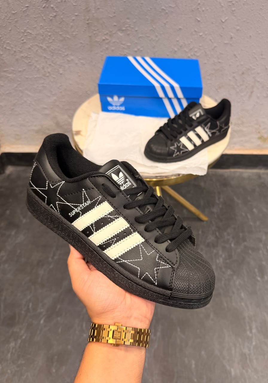 First Copy Adidas Originals Superstar Ii Black Star Stitch 2026