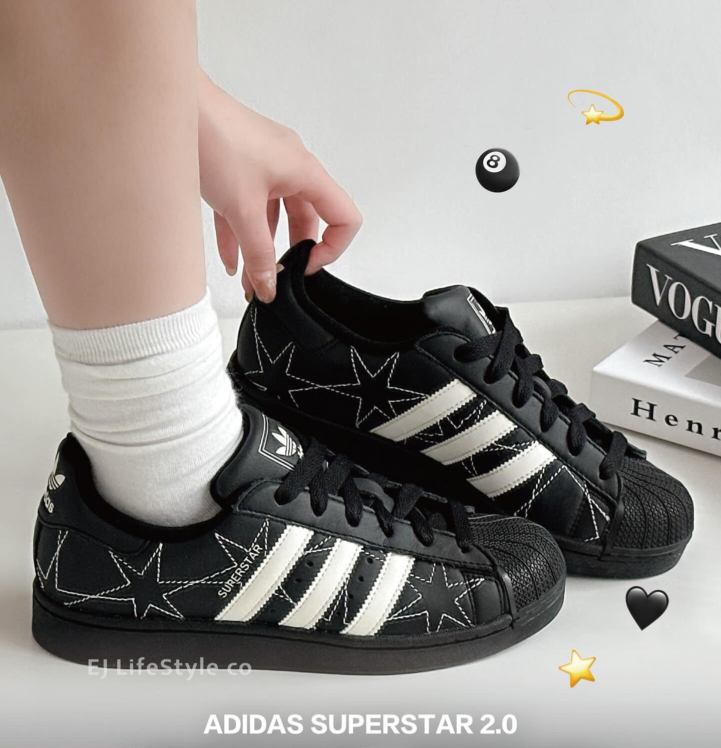 First Copy Adidas Originals Superstar Ii Black Star Stitch 2026