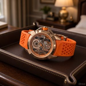 First Copy Hublot Skeleton Watch Silver-Tone Case With A Striking