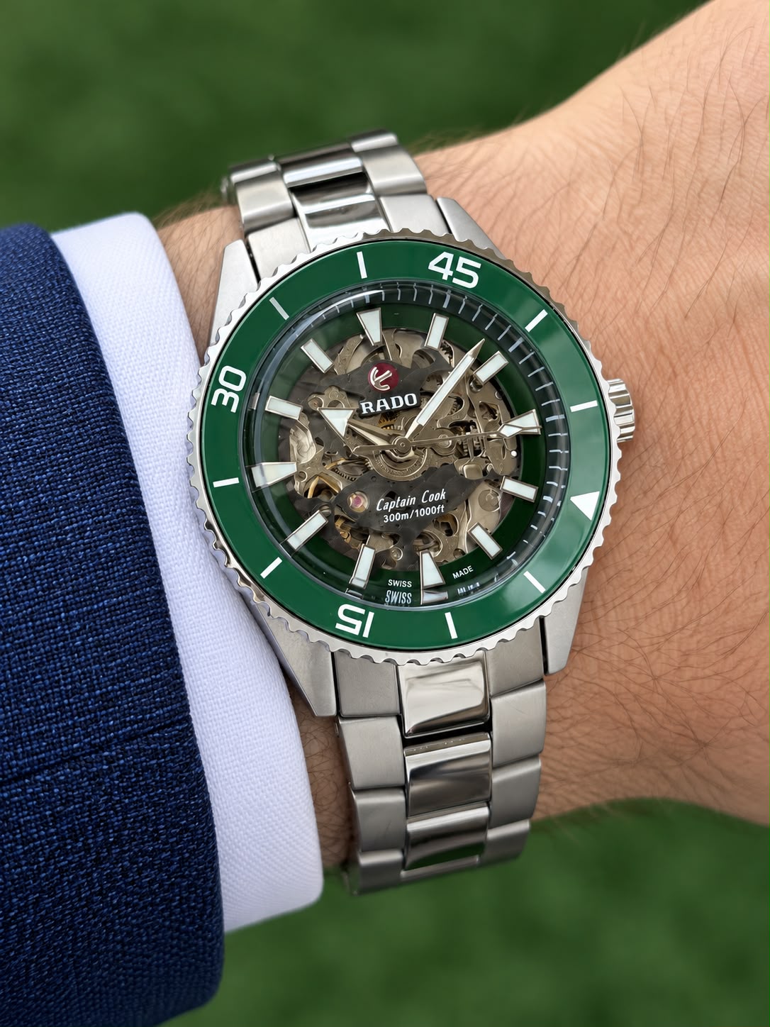 First Copy Rado Captain Cook Ceramic Watch Dial Detail