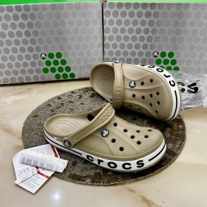 First Copy Crocs Bayaband Clogs Khaki Stucco Pair View