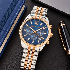 First Copy Michael Kors Slim Fit 44mm Stainless Steel Quartz Men's Watch - Image 1