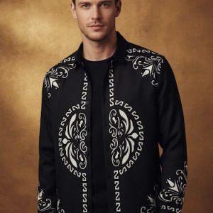 First Copy Versace Italian Fabric Full Sleeves Casual Designer Shirt - Image 1