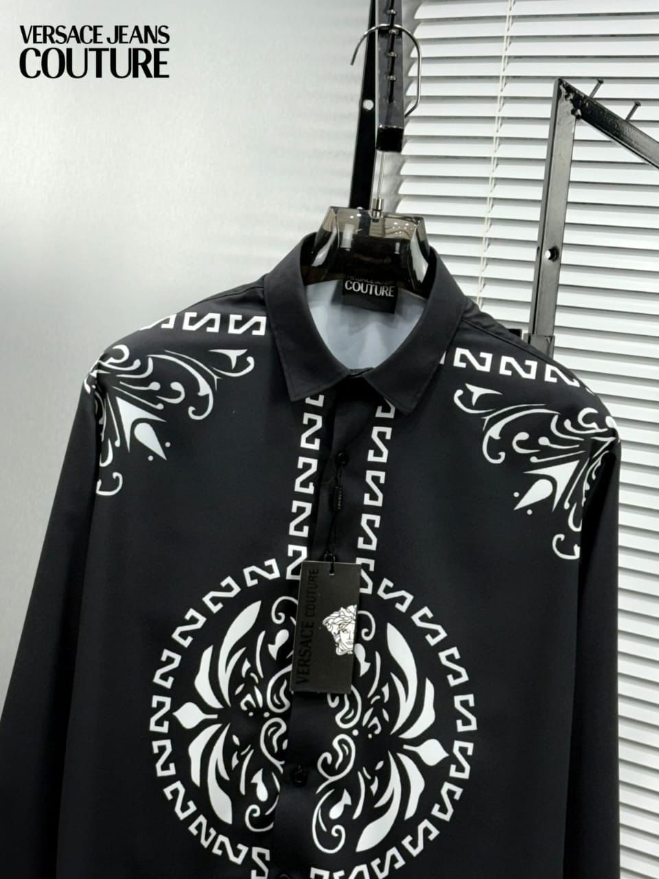First Copy Versace Italian Fabric Full Sleeves Casual Designer Shirt - Image 5
