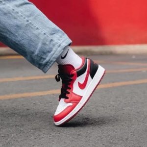 First Copy Nike Air Jordan 1 Low Paris White Grey Casual Sneakers - Image 1