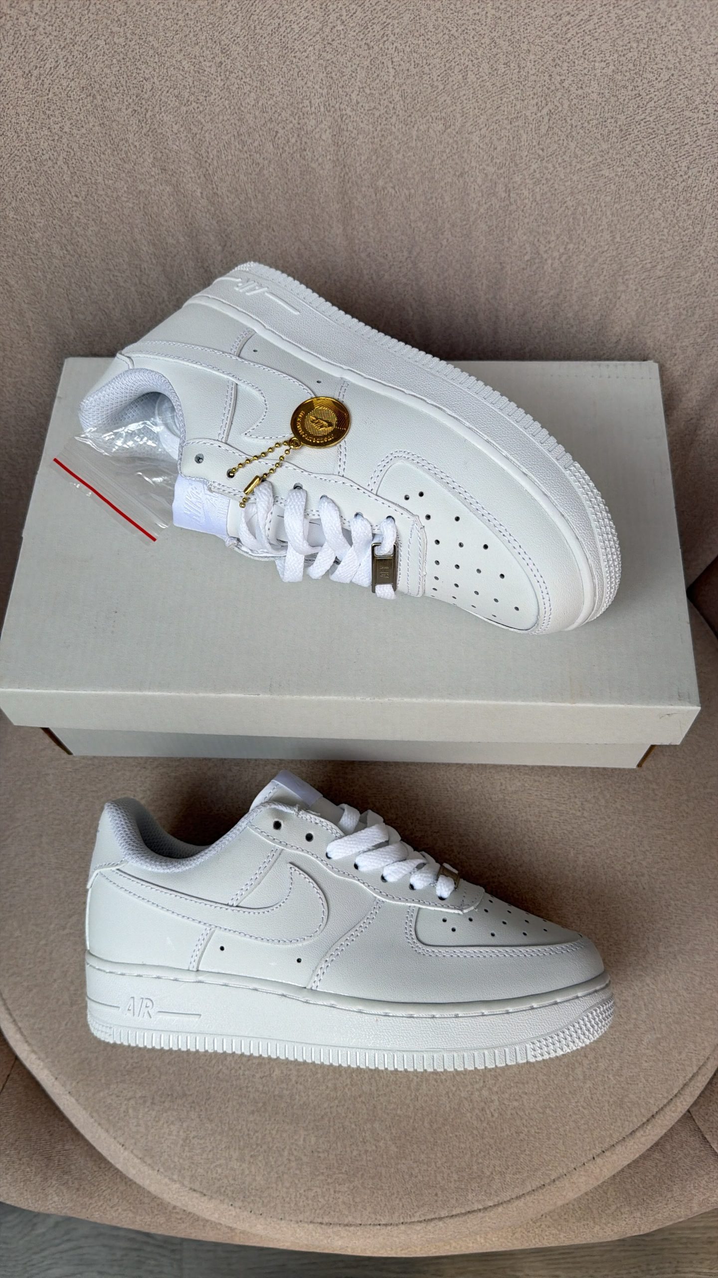 First Copy Nike Air Force 1 07 Triple White Everyday Sneakers - View 2