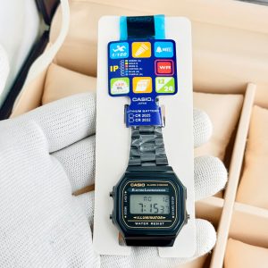First Copy Casio Vintage Electro A168 Digital Stainless Steel Watch - View 1