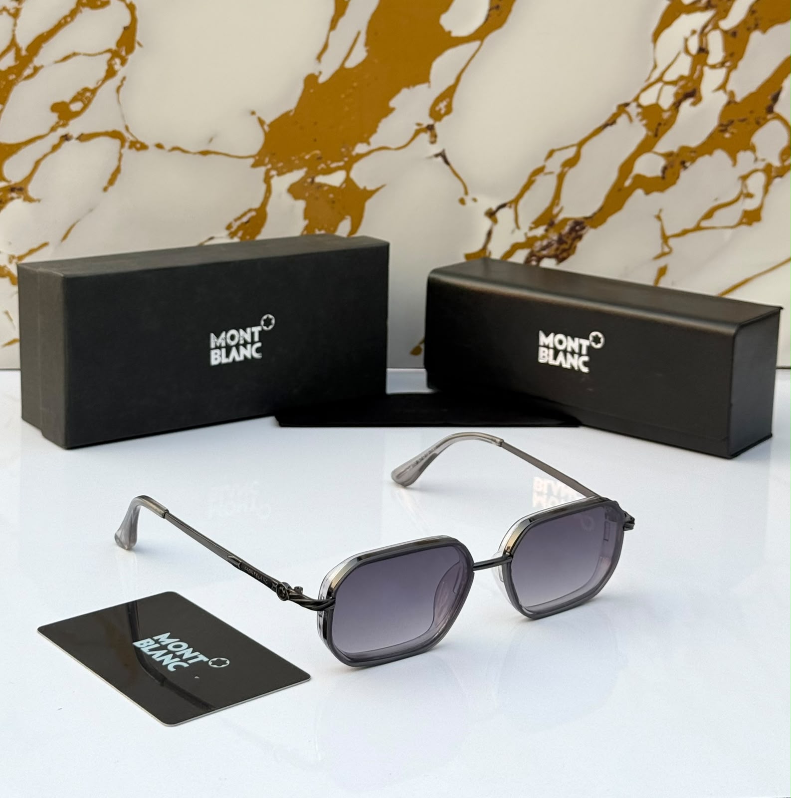 First Copy Dita Grandmaster Aviator Square Titanium Sunglasses - View 1