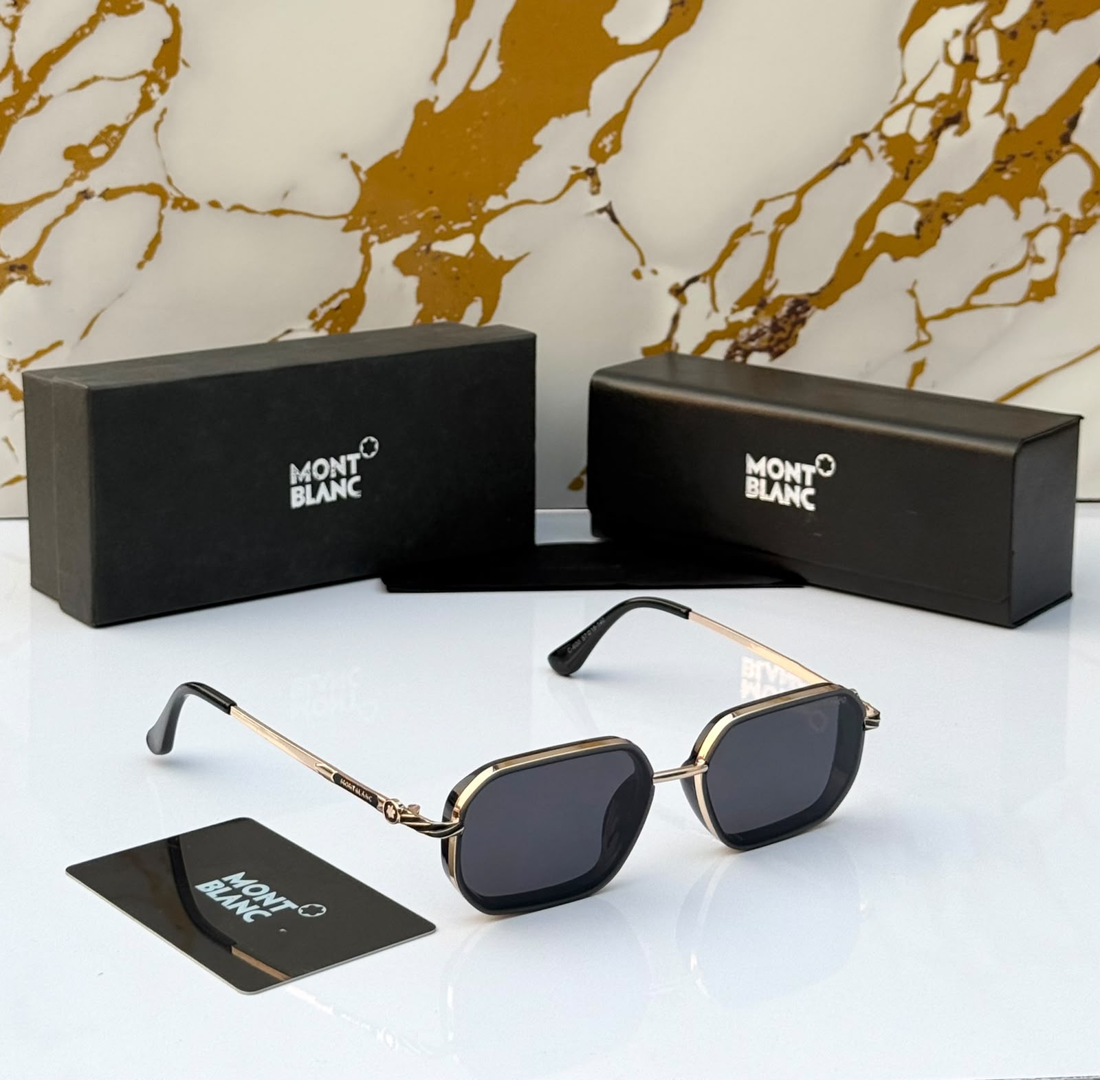 First Copy Dita Grandmaster Aviator Square Titanium Sunglasses - View 2
