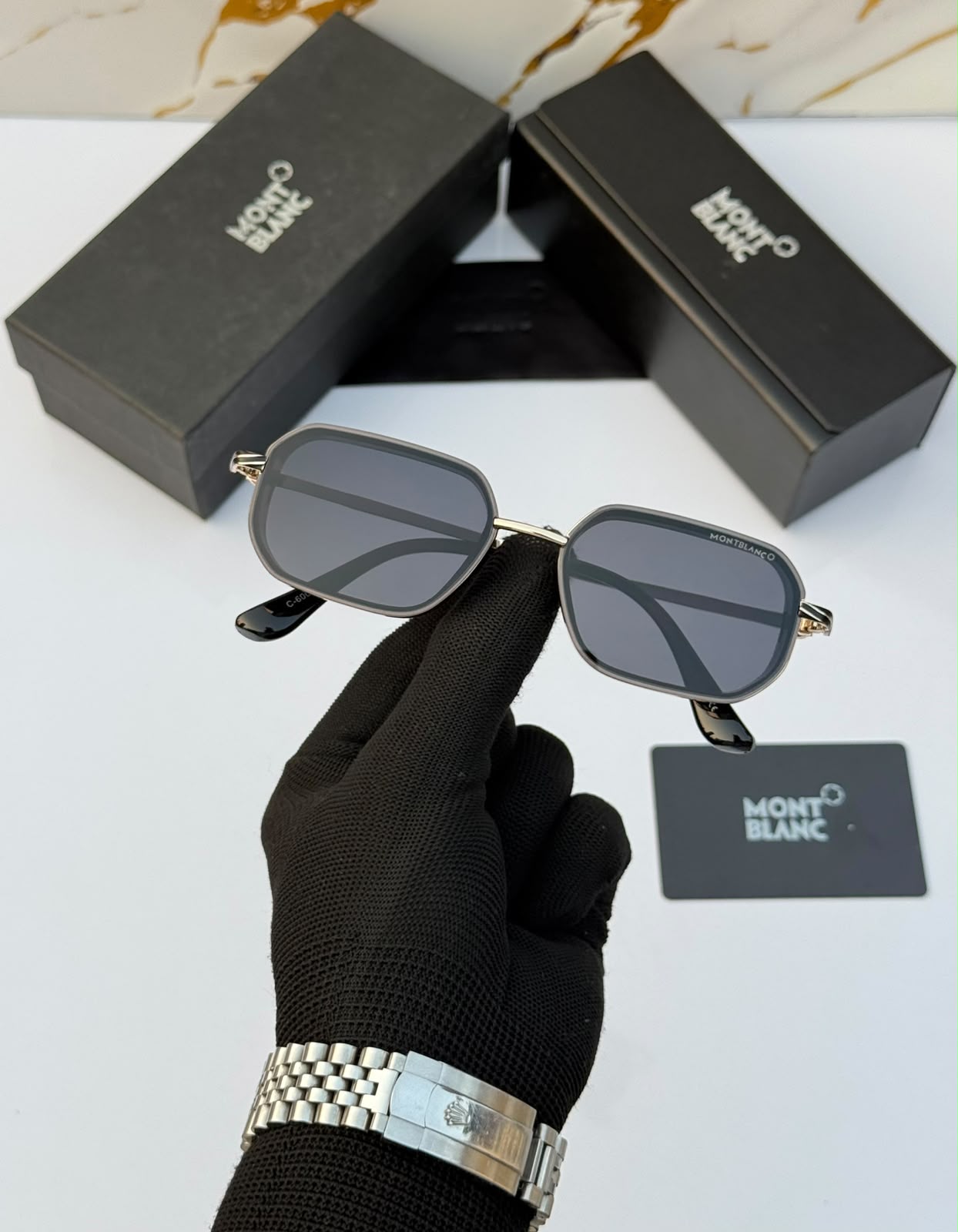 First Copy Dita Grandmaster Aviator Square Titanium Sunglasses - View 5